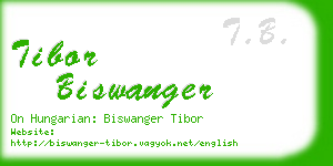tibor biswanger business card